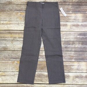 Margaret M printed slimming pants gold oval print